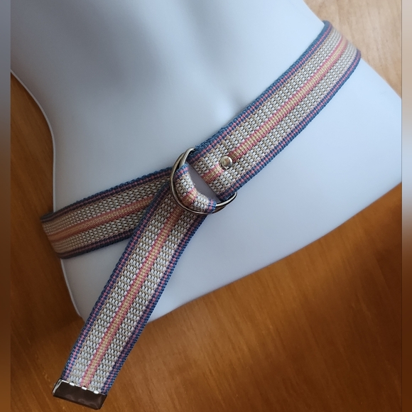 Striped Woven Belt - Picture 3 of 11